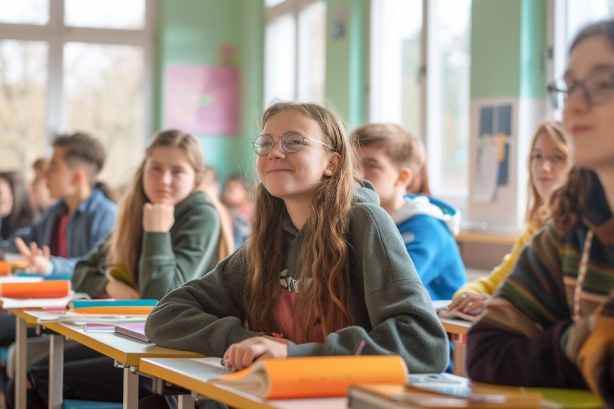 Τάξη με μαθητές